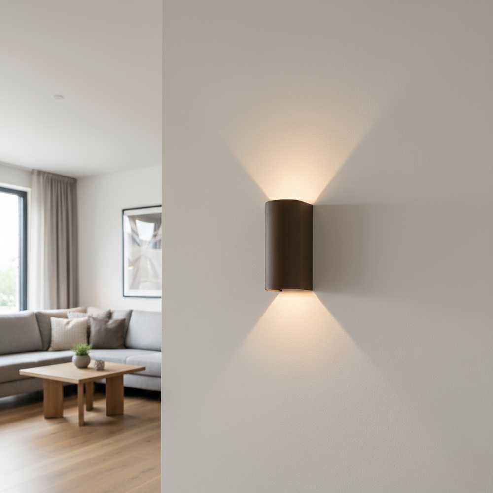 11W LED sieninis fasado šviestuvas GLOWI, juodas, 2700/3000K, IP65, A4011070N
