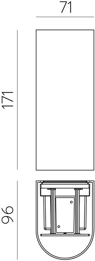 11W LED sieninis fasado šviestuvas GLOWI, juodas, 2700/3000K, IP65, A4011070N