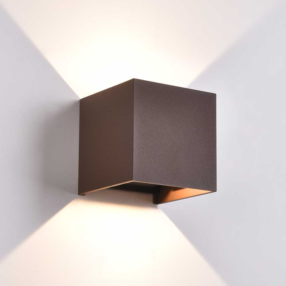 11W LED sieninis fasado šviestuvas KENDO, aukso sp., 2700/3000K, IP65, A2032070O