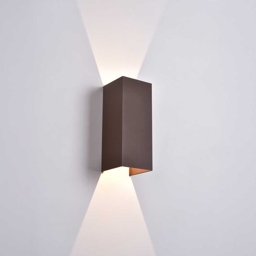 11W LED sieninis fasado šviestuvas KENDO, rūdžių sp., 2700/3000K, IP65, A2032170M