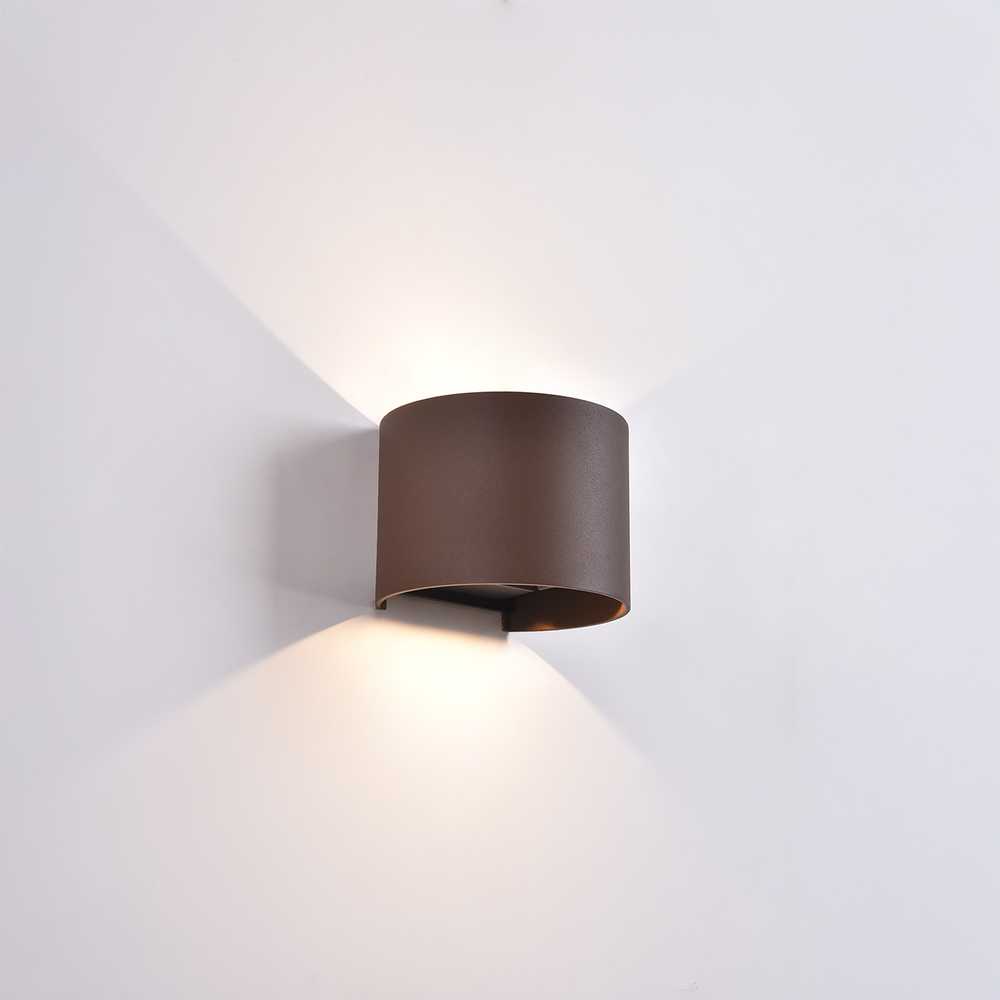 11W LED sieninis fasado šviestuvas KOWA, rūdžių sp., 2700/3000K, IP65, A2033070M