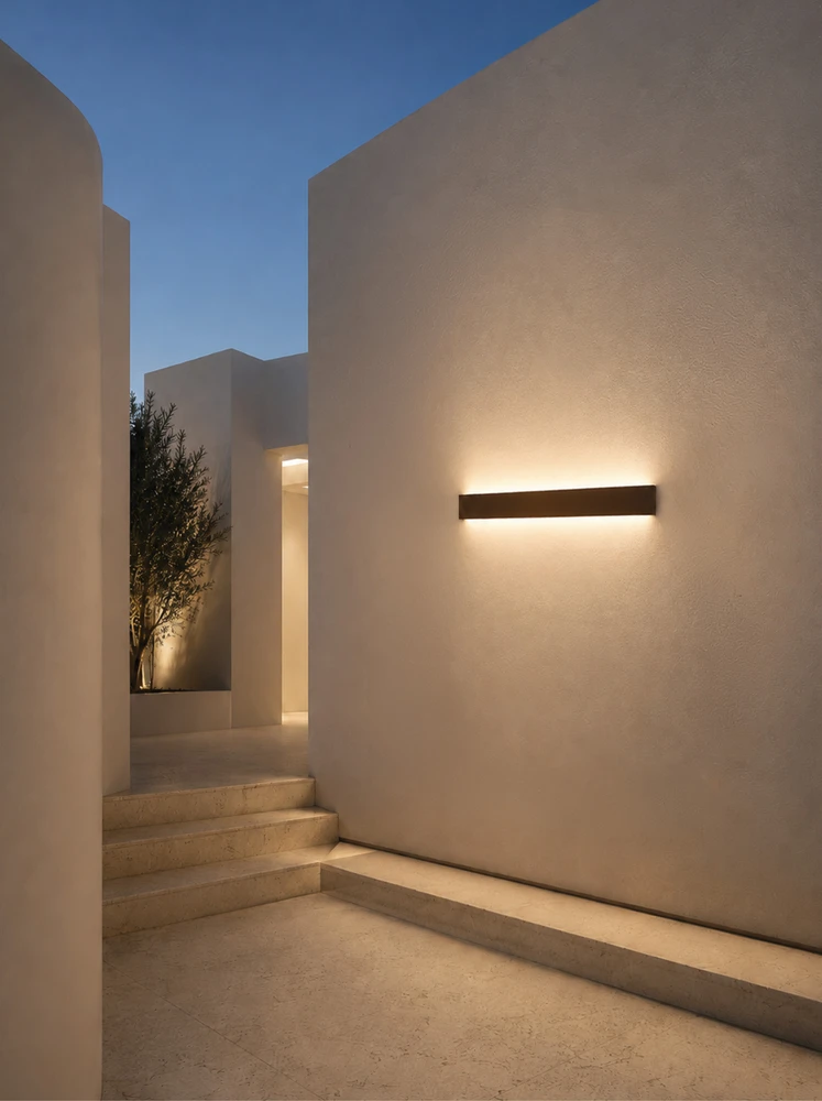 Sieninis šviestuvas 11W LED sieninis fasado šviestuvas, šviečia į viršų ir į apačią, kavos sp., 3000K, IP65, E546