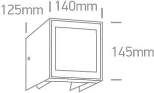 11W LED sieninis lauko šviestuvas, antracito sp., 3000K, 67440A/AN/W