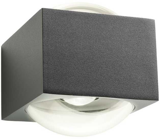 11W LED sieninis lauko šviestuvas ARI, tamsiai pilkas, 3000K, IP65, šviečia į viršų ir į apačią, 90276