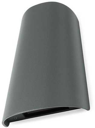 11W LED sieninis lauko šviestuvas TWILL, tamsiai pilkas, 4000K, IP65, šviesos kampas - 30° į viršų / 110° į apačią, 9541