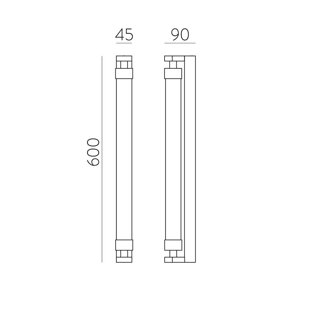 11W LED sieninis šviestuvas LINEO, aukso sp., 2700/3000K, dimeriuojamas, IP44, A4008070ODP