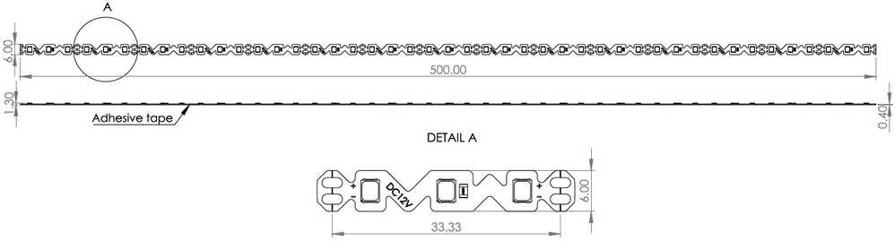 11W/m LED juosta LUXSONN, 90 LED/m, 12V, 3000K
