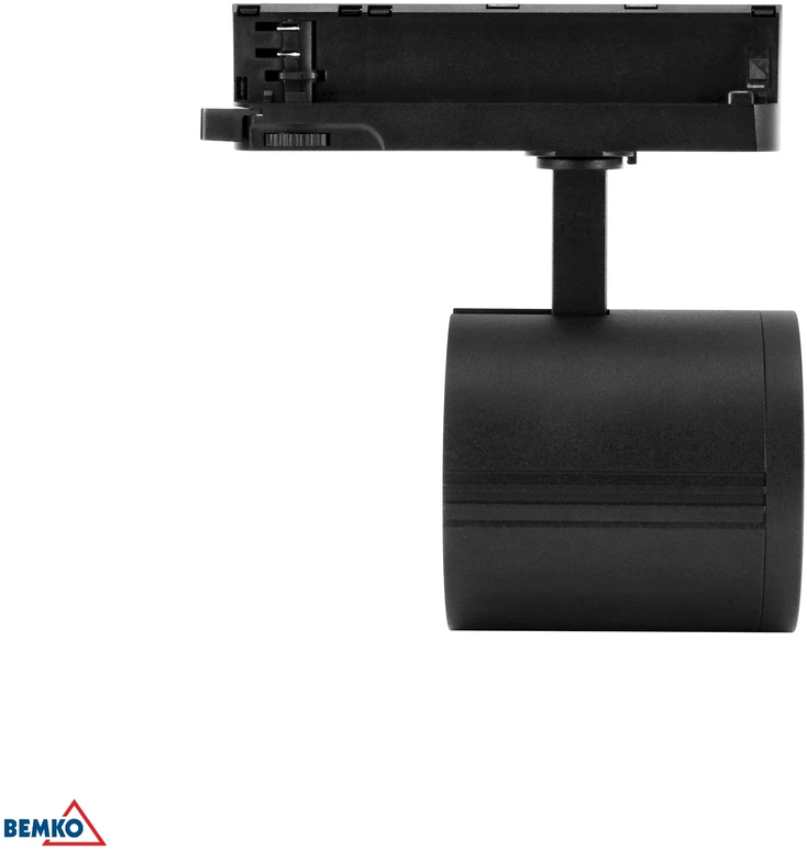 Bemko 12-40W LED akcentinis šviestuvas į 3 fazių bėgelį VASKO, juodas, 3000K