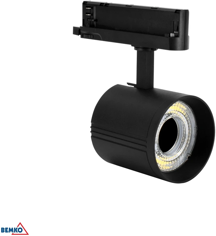 Bemko 12-40W LED akcentinis šviestuvas į 3 fazių bėgelį VASKO, juodas, 4000K