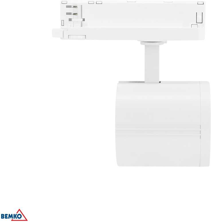 Bemko 12-40W LED akcentinis šviestuvas į 3 fazių bėgelį VASKO, baltas, 3000K
