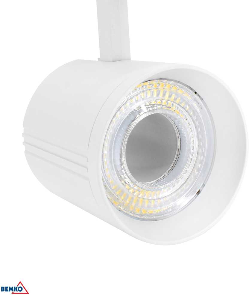Bemko 12-40W LED akcentinis šviestuvas į 3 fazių bėgelį VASKO, baltas, 4000K