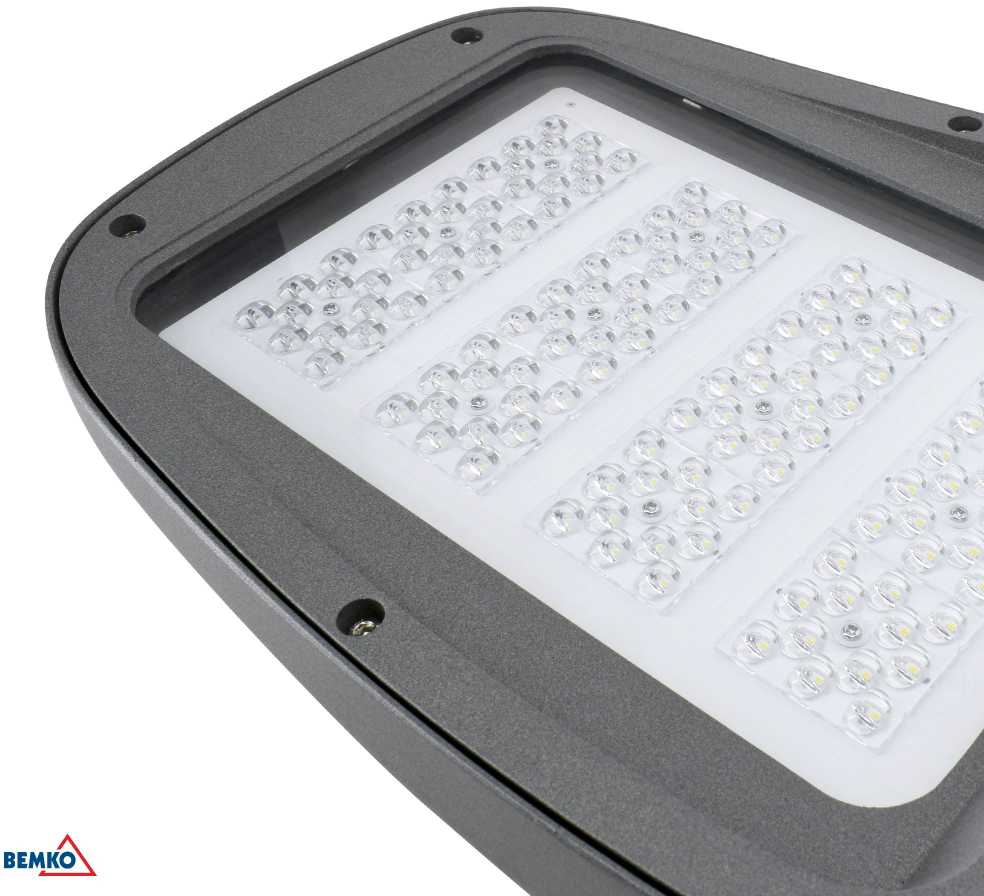 120W LED gatvės šviestuvas JASPER, pilkas, 6000K, IP66