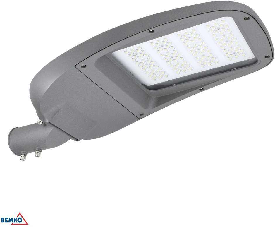 120W LED gatvės šviestuvas JASPER, pilkas, 4000K, IP66