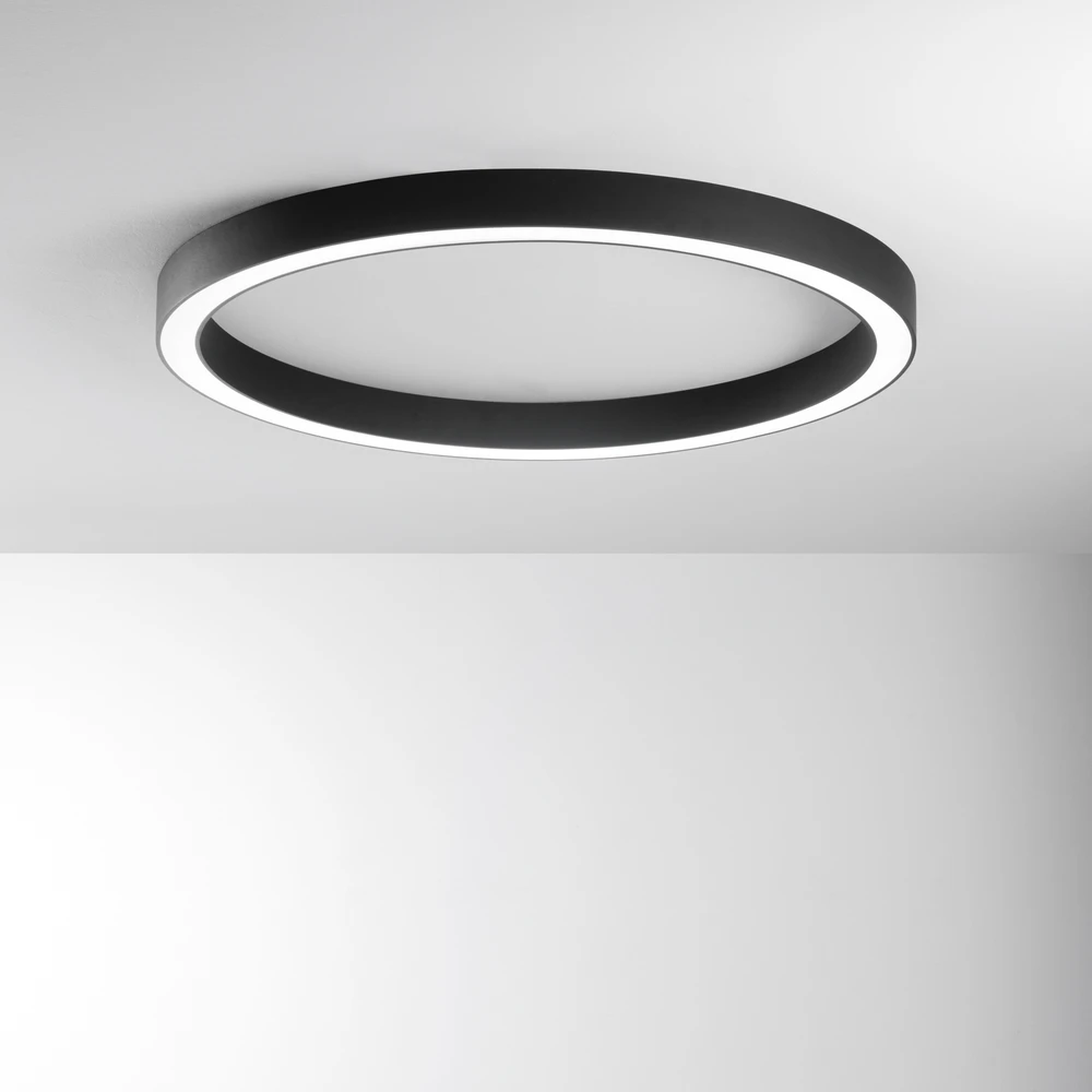 120W LED lubinis šviestuvas DEMOS, juodas, CCT