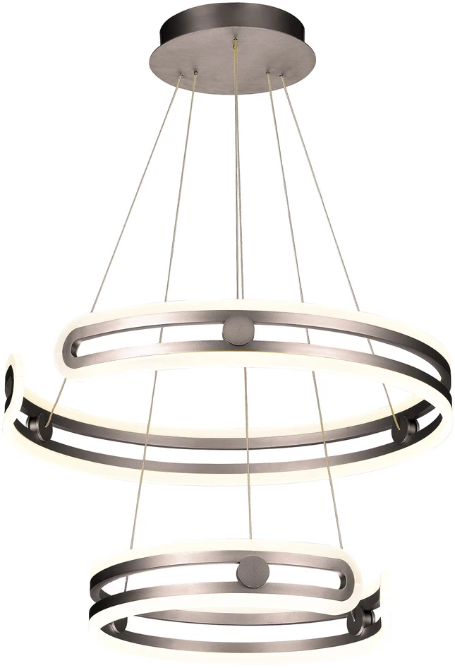 Lubinis šviestuvas 120W LED pakabinamas šviestuvas KIARA, rudos/kavos sp., 3000K, dimeriuojamas