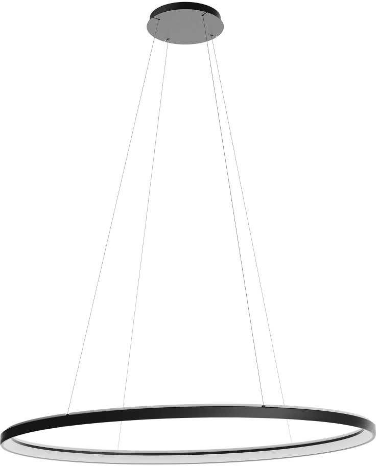 120W LED pakabinamas šviestuvas NOBU, juodas, 3000/4000K, dimeriuojamas, 01-3820