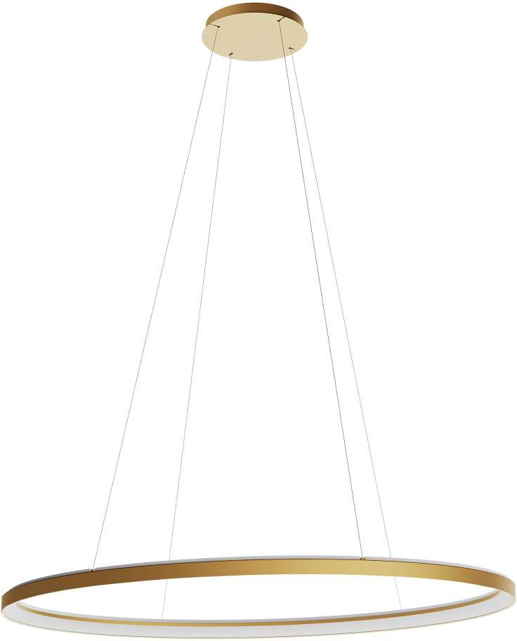 120W LED pakabinamas šviestuvas NOBU, matinės aukso sp., 3000/4000K, dimeriuojamas, 01-3819