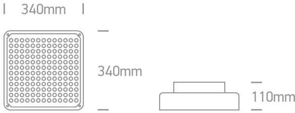 120W LED pramoninis šviestuvas, baltas, 4000K, 7058R/W/C