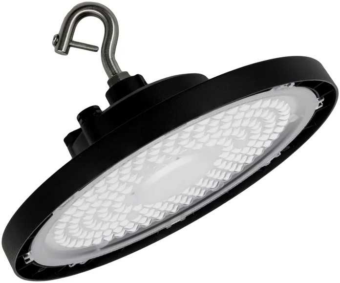 120W LED UFO šviestuvas HIGH BAY V, juodas, 6500K, 90°