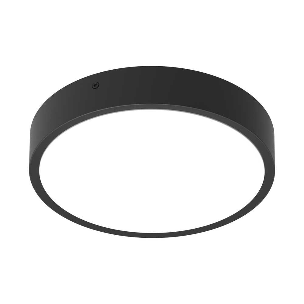 12,5/11,5/10/9W LED plafonas su judesio davikliu ir 3h avariniu moduliu BULKHEAD ROUND, juodas, 3000/4000K, 120°, IP65
