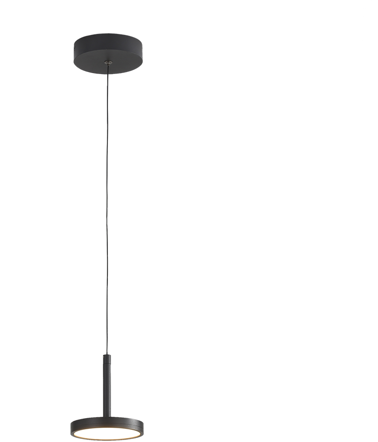 12,5W LED pakabinamas šviestuvas CORVUS, juodas, 3000K, dimeriuojamas, C3945102NDT