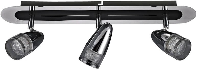 Lubinis šviestuvas Luminaire Center 12,6W LED paviršinis šviestuvas ALBANE, chromo sp./skaidrus, 3000K