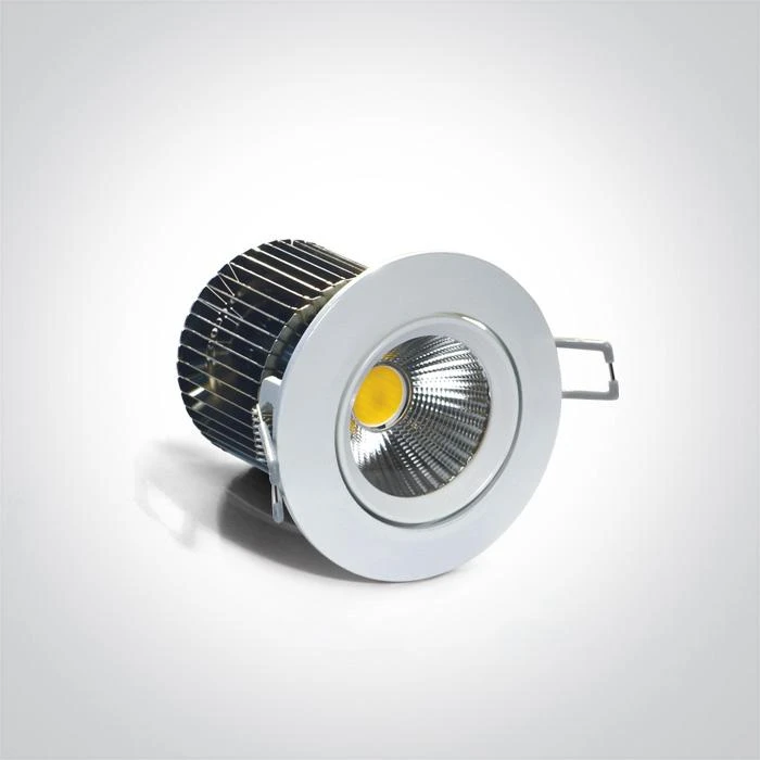 12W LED įleidžiamas pakreipiamas šviestuvas, baltas, 3000K, 11112/W/W
