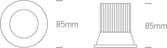 12W LED įleidžiamas pakreipiamas šviestuvas, baltas, 3000K, 11112/W/W