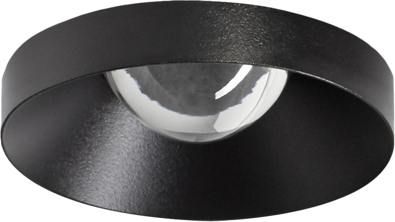12W įleidžiamas LED šviestuvas PUCK L, juodas 3000K