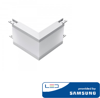 12W L formos jungtis, balta, išorinis kampas, 4000K (natūraliai balta), SAMSUNG LED chip