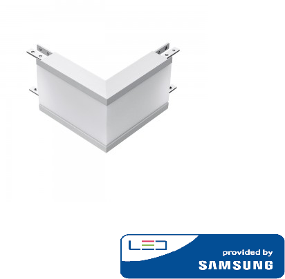 12W L formos jungtis, balta, išorinis kampas, 4000K (natūraliai balta), SAMSUNG LED chip