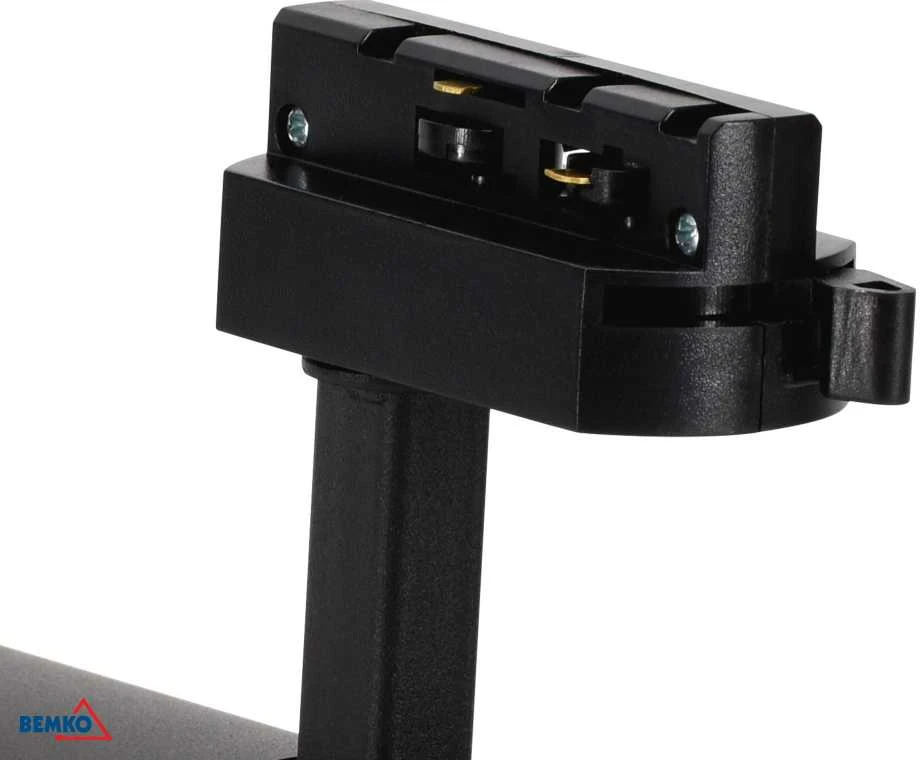 Bemko 12W LED akcentinis šviestuvas į 1 fazės bėgelį VERKO, juodas, 4000K