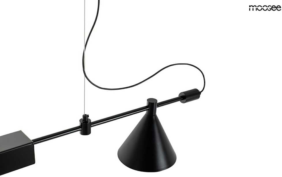 12W LED + E27 pakabinamas šviestuvas TECHNICS, juodas, 3000K, lemputė parduodama atskirai
