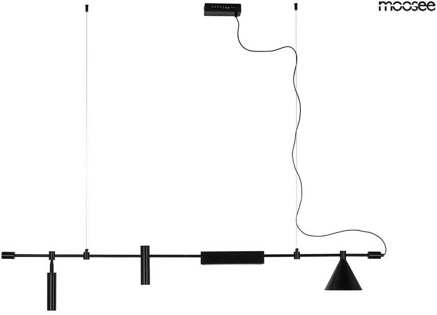 12W LED + E27 pakabinamas šviestuvas TECHNICS, juodas, 3000K, lemputė parduodama atskirai
