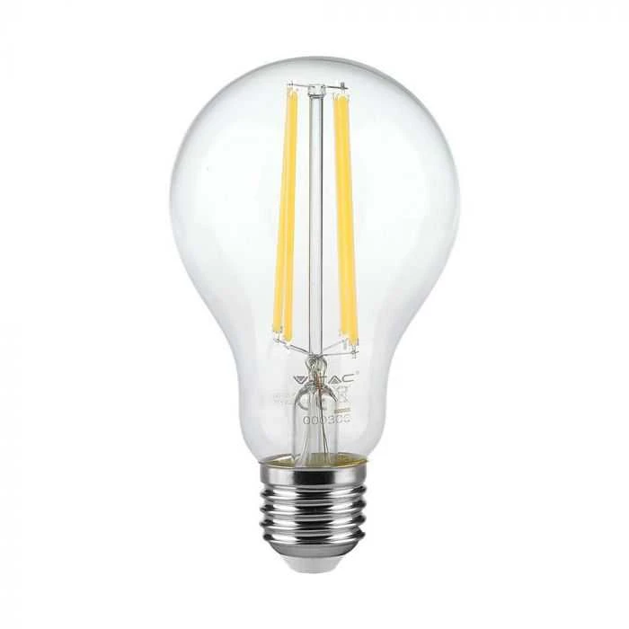 V-tac 12W LED filamentinė lemputė, E27, A60, 3000K