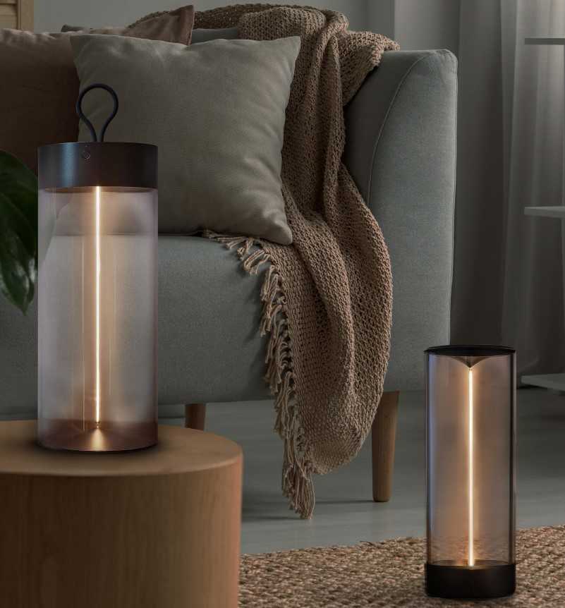 Ledvance 1,2W LED įkraunamas pastatomas šviestuvas, tamsiai pilkas, 2700K, dimeriuojamas