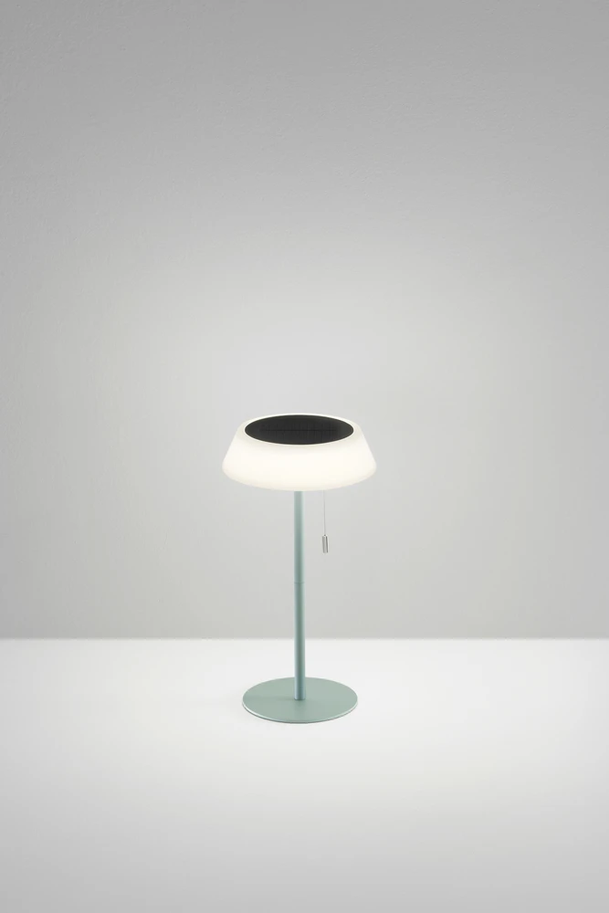 1,2W LED įkraunamas stalo šviestuvas su saulės baterija JIN, žalias, 3000K