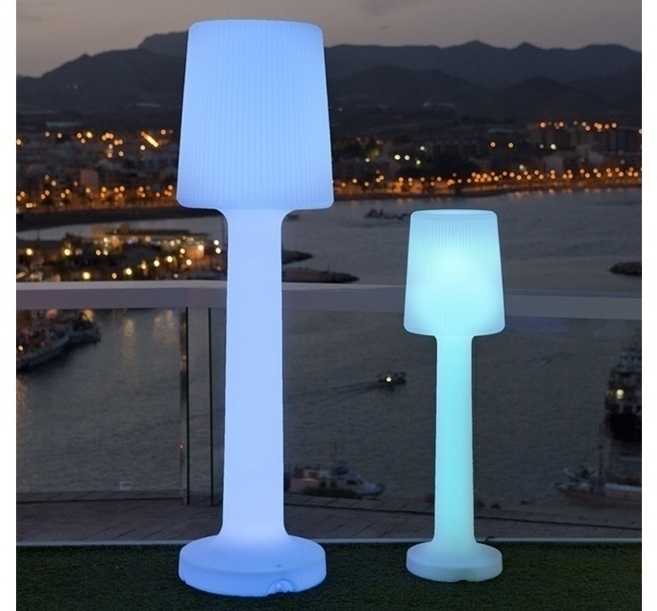 1,2W LED įkraunamas šviestuvas CARMEN 110, baltas, 6000K/RGB, IP54, su USB jungtimi, dimeriuojamas