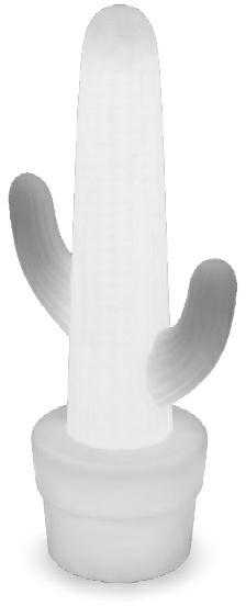1,2W LED įkraunamas šviestuvas KAKTUS, baltas, 6000K/RGB, IP54, su USB jungtimi, dimeriuojamas