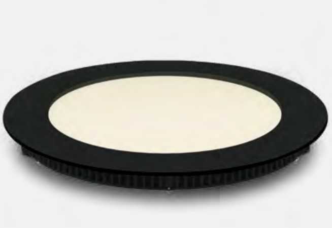 12W LED įleidžiama panelė, juoda, 3000/4000/5700K, 10112FA/B/V