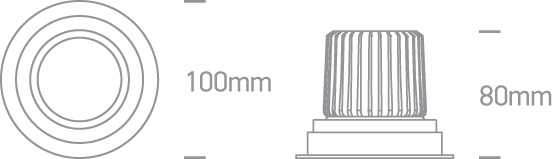 12W LED įleidžiamas pakreipiamas šviestuvas, baltas, 3000K, 11112E/W/W