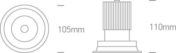12W LED įleidžiamas pakreipiamas šviestuvas, baltas, 3000K, 11112TA/W/W