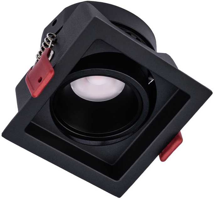 12W LED įleidžiamas pakreipiamas šviestuvas MT 148 LED, juodas, 3000K