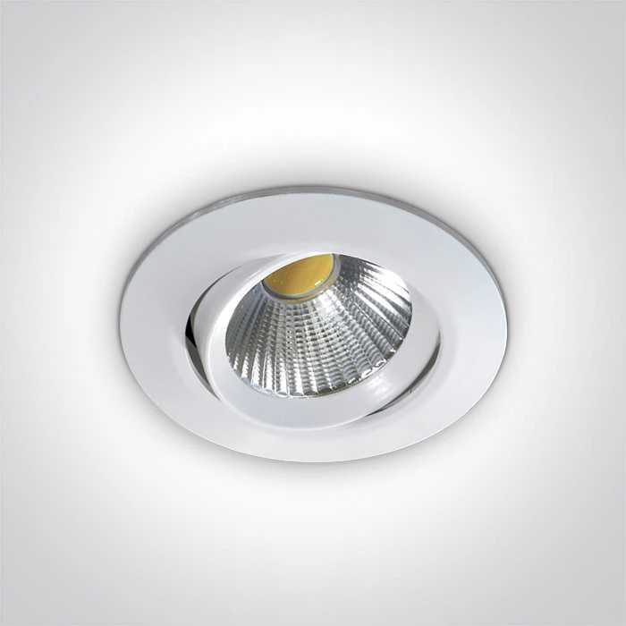 12W LED įleidžiamas pakreipiamas šviestuvas, baltas, 3000K, 11112/W/W