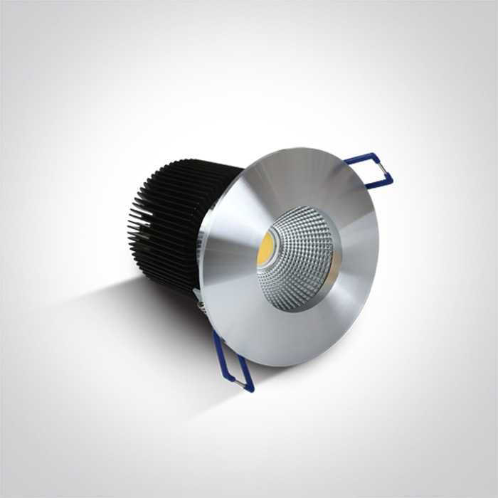 12W LED įleidžiamas šviestuvas, aliuminio sp., 3000K, 10112P/AL/W