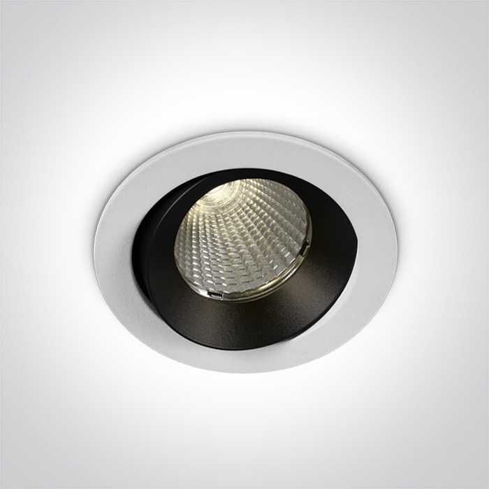 12W LED įleidžiamas šviestuvas, baltas, 3000K, IP65, 11112P/W/W