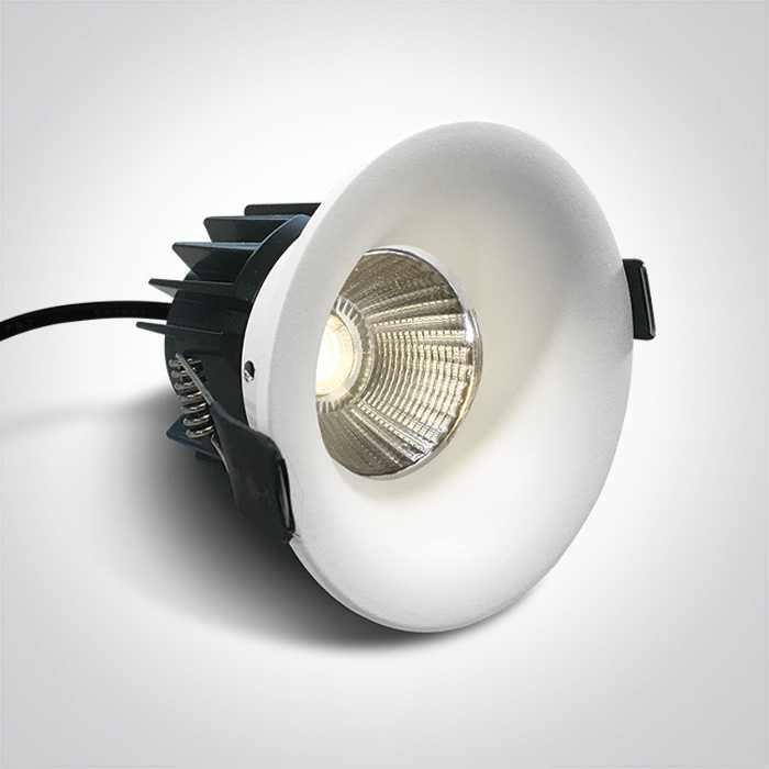 12W LED įleidžiamas šviestuvas, baltas, 3000K, 10112R/W/W