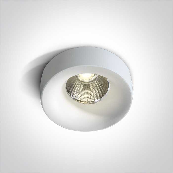 12W LED įleidžiamas šviestuvas, baltas, 3000K, 10112R/W/W