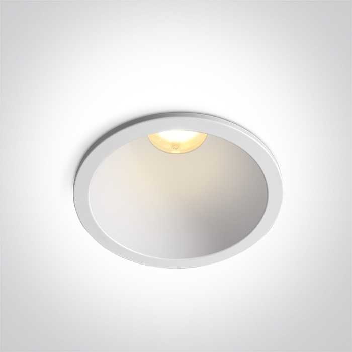 12W LED įleidžiamas šviestuvas, baltas, 3000/4000/5000K, 50°, 10112D/W/V