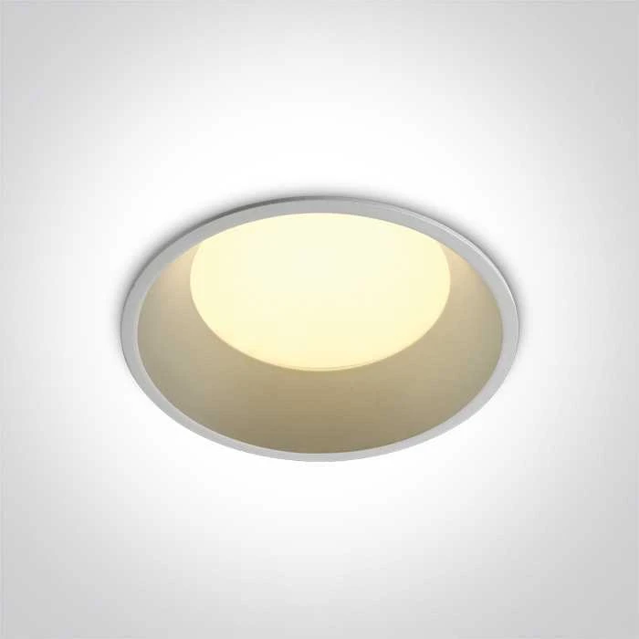 12W LED įleidžiamas šviestuvas, baltas, 3000/4000/5000K, 10109D/W/V